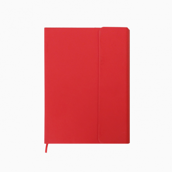 Cuaderno PU Imantado Roja