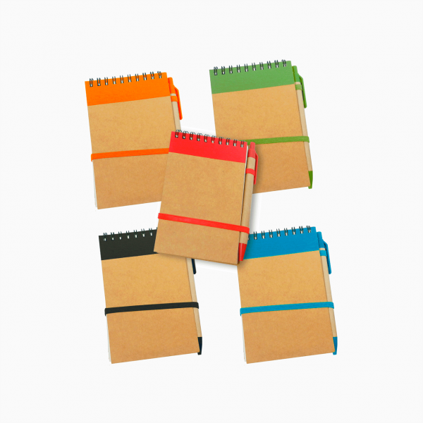 Libreta de apuntes con lapicero